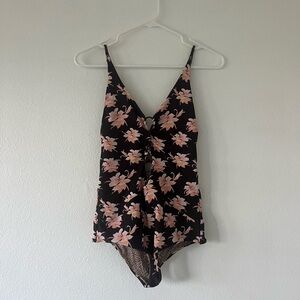 acacia swimwear black vintage aloha kokomo size small